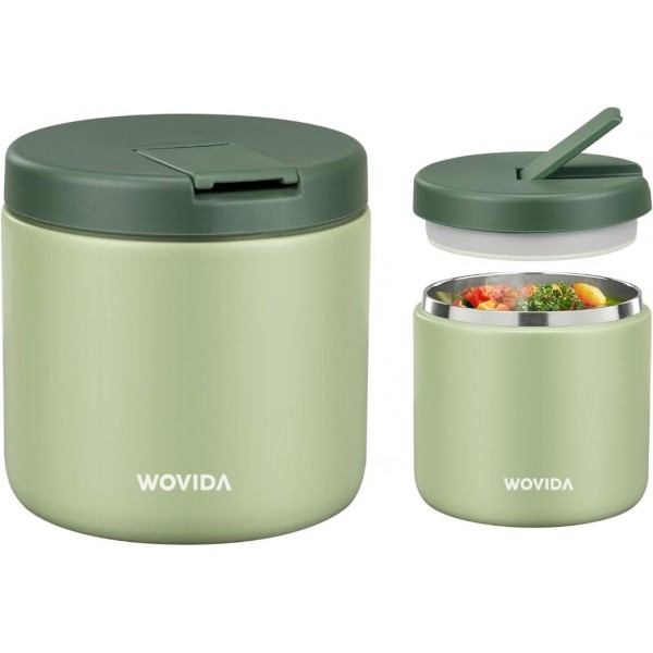 Wovida 9oz Soup Thermo for Hot Food Insulated Vacu...